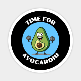 Time For Avocardio | Avocado Pun Magnet